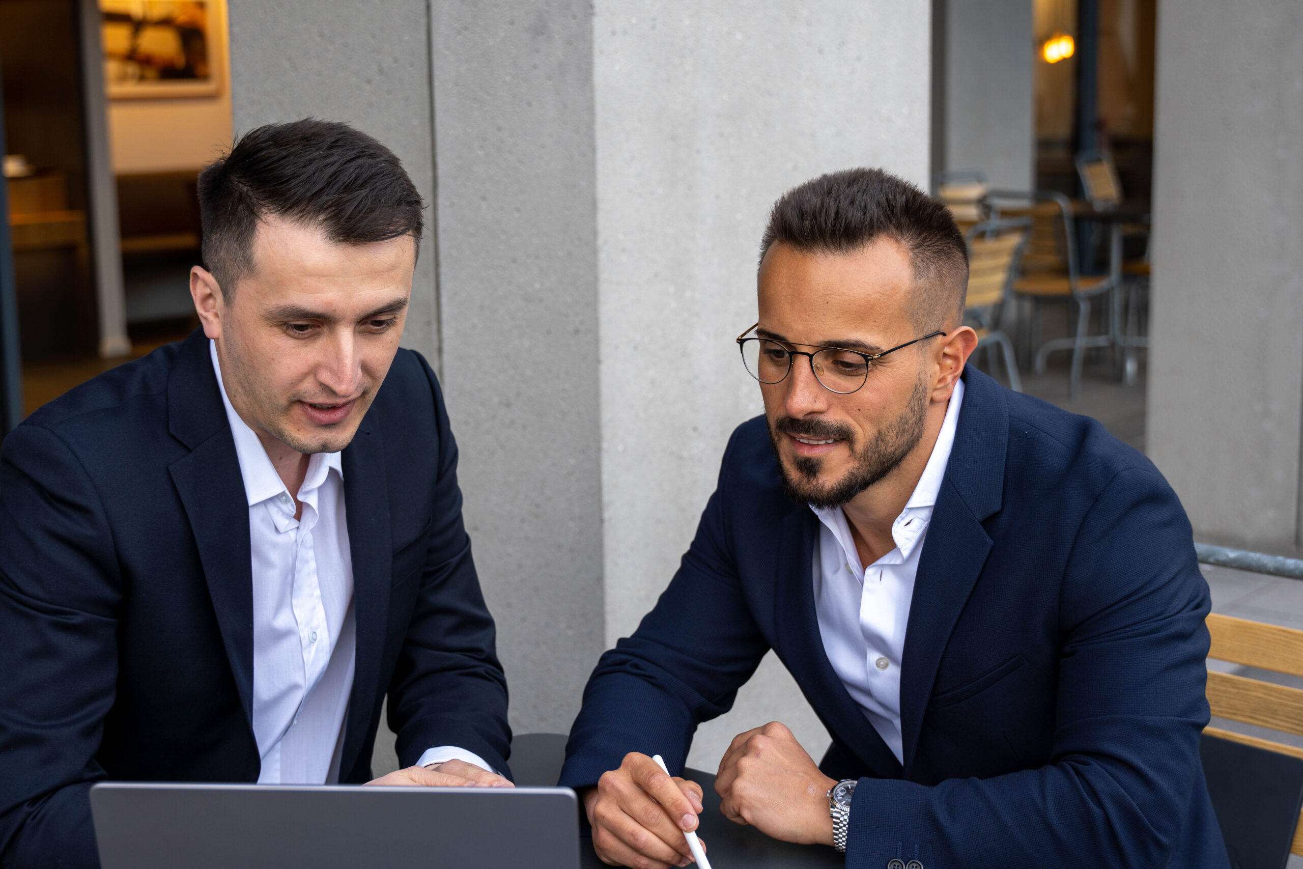 Bekim und David zusammen Bekim und David zusammen